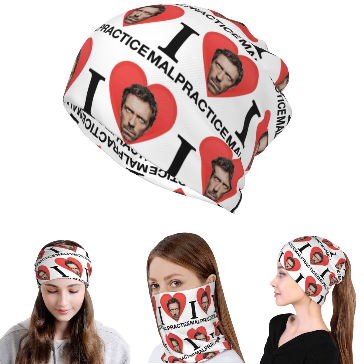 Beanie Winter Hat - House MD Malpractice Enthusiast Merch Bandana,