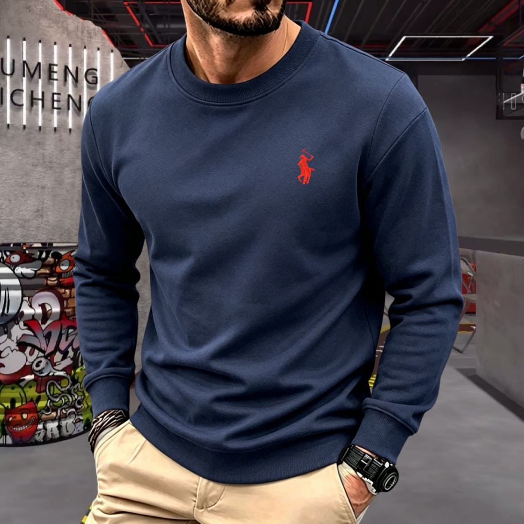 Men'S Fashion Brands - Camiseta de manga larga con cuello
