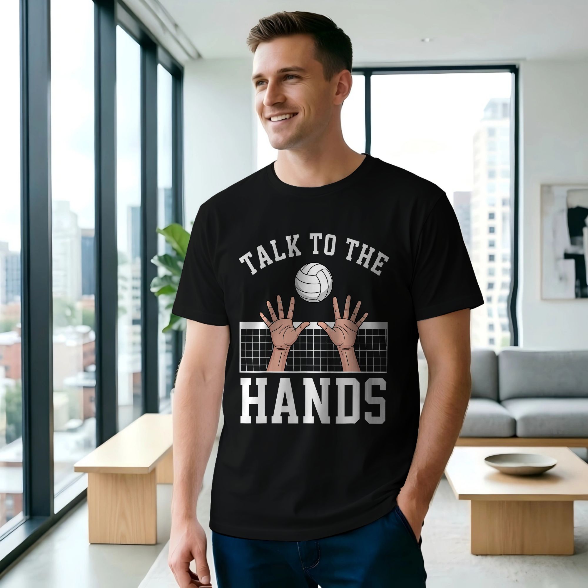 Amazon Men'S Fashion - Camiseta con diseño de voleibol para
