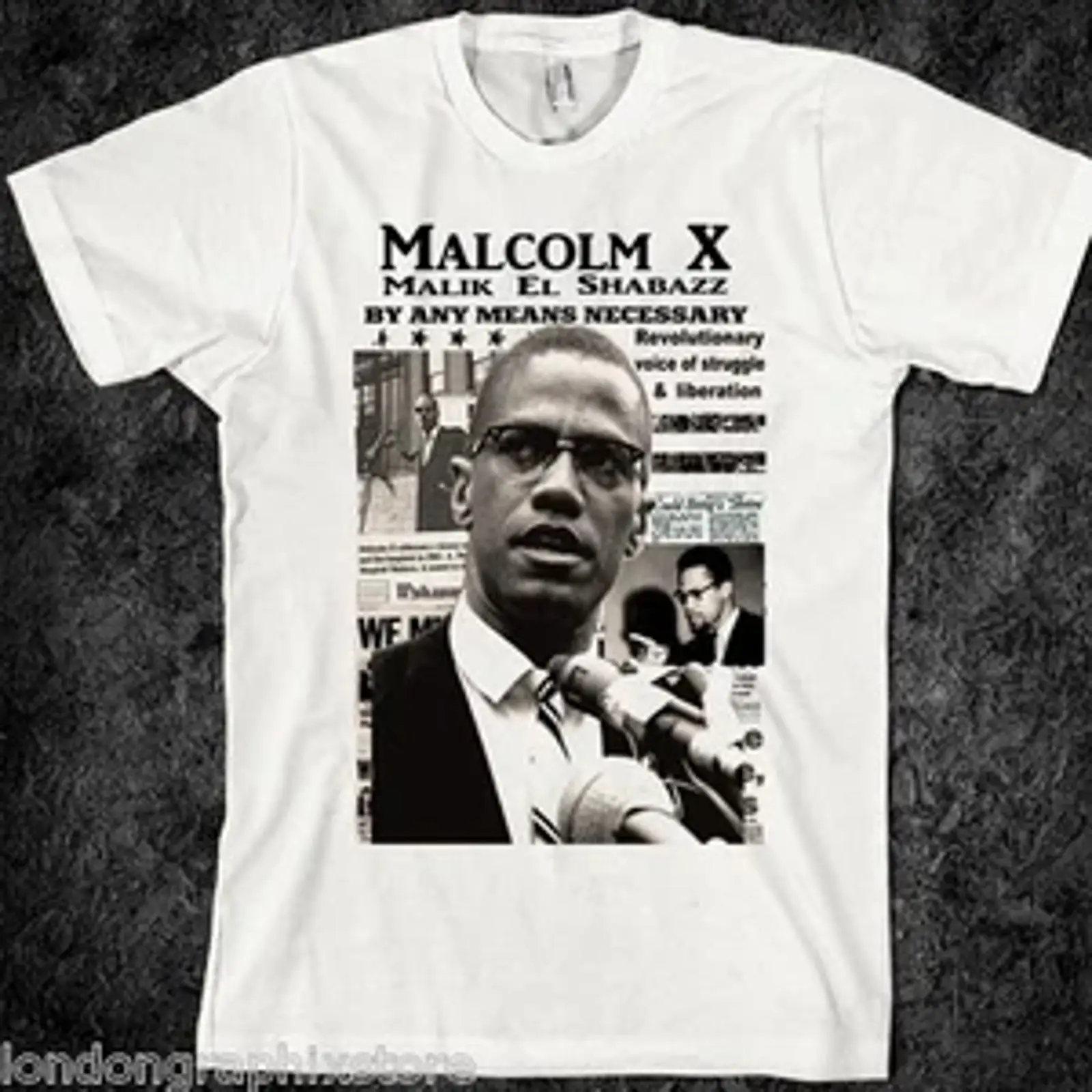 Men'S Fashion History - Camiseta Malcolm X Black History Lives
