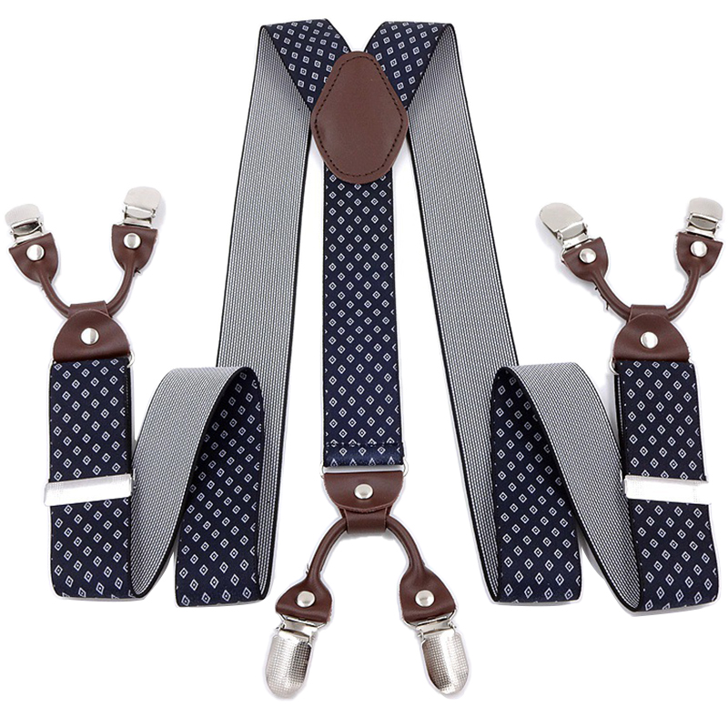 Suspenders Clip Men - Tirantes Vintage para hombre, de alta