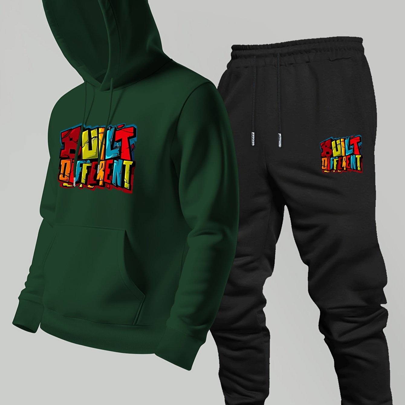 Streetwear Hoodie - Nuevo conjunto de 2 piezas de