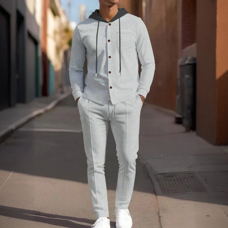 Knitted Cardigan Men - Conjunto de Dos Piezas para Hombre,