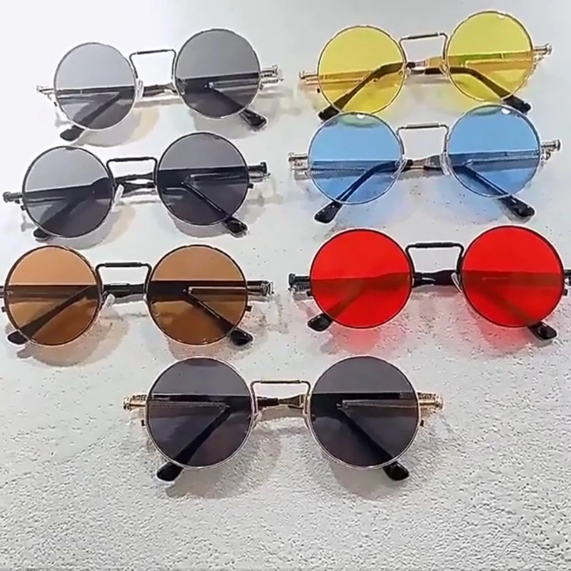 Men'S Fashion Round Glasses - Gafas de Sol Redondas con Marco