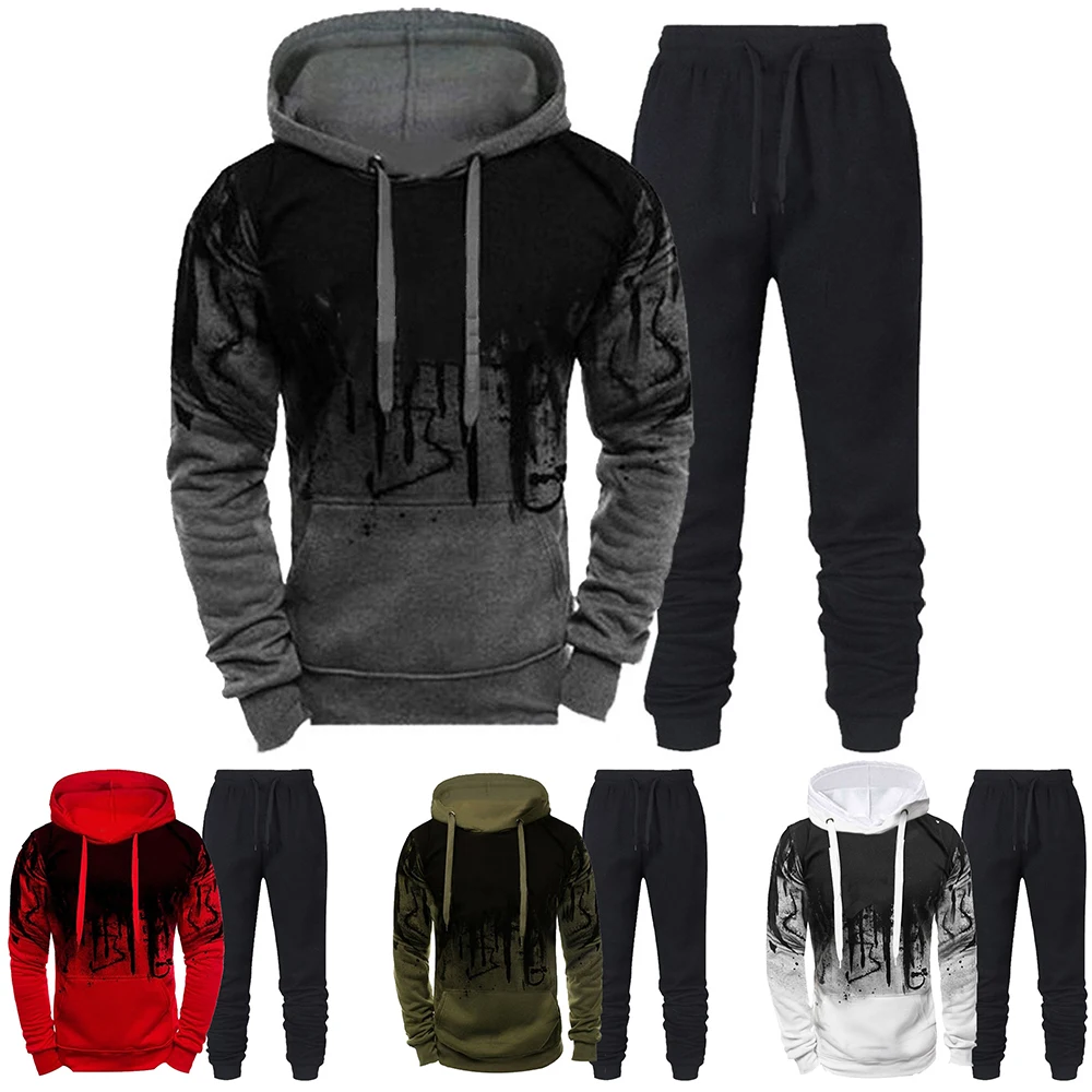 Streetwear Hoodie - Conjunto Deportivo de Moda para Hombre,