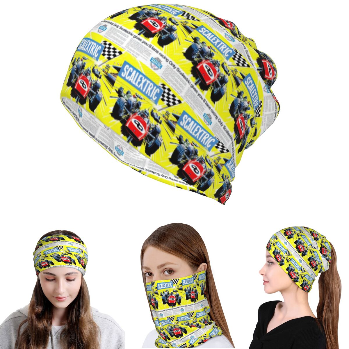 Beanie Winter Hat - Scalextric Vintage Stuff Bandana, pañuelo para