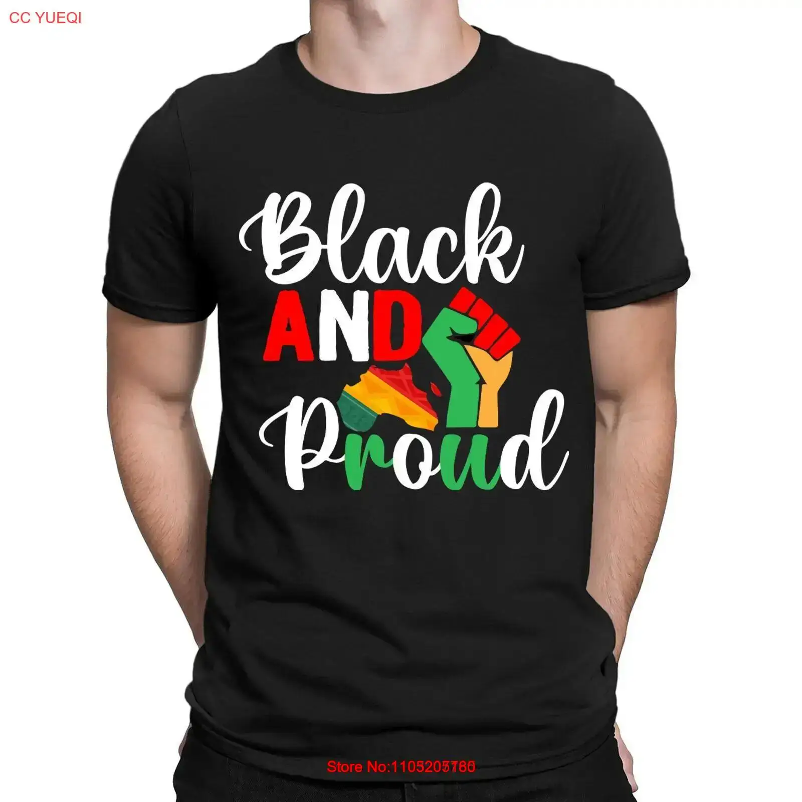 Men'S Fashion History - Camiseta con historia del orgullo negro