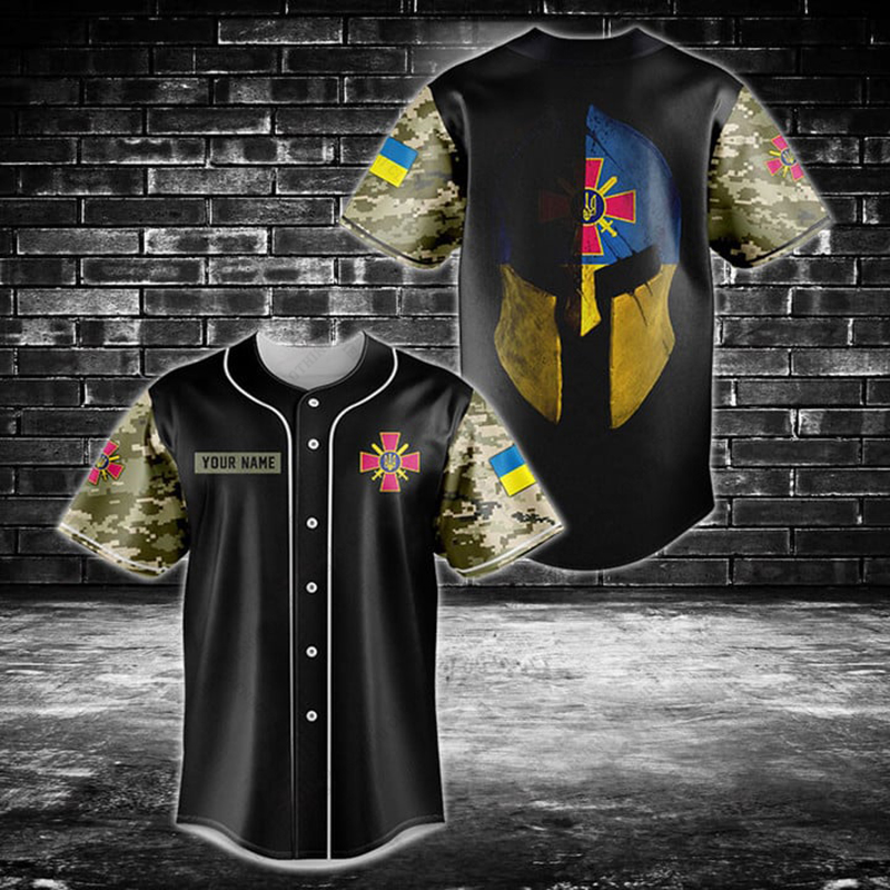 Mens Fashion Baseball Jersey - Camiseta con Botones y Gráfico del