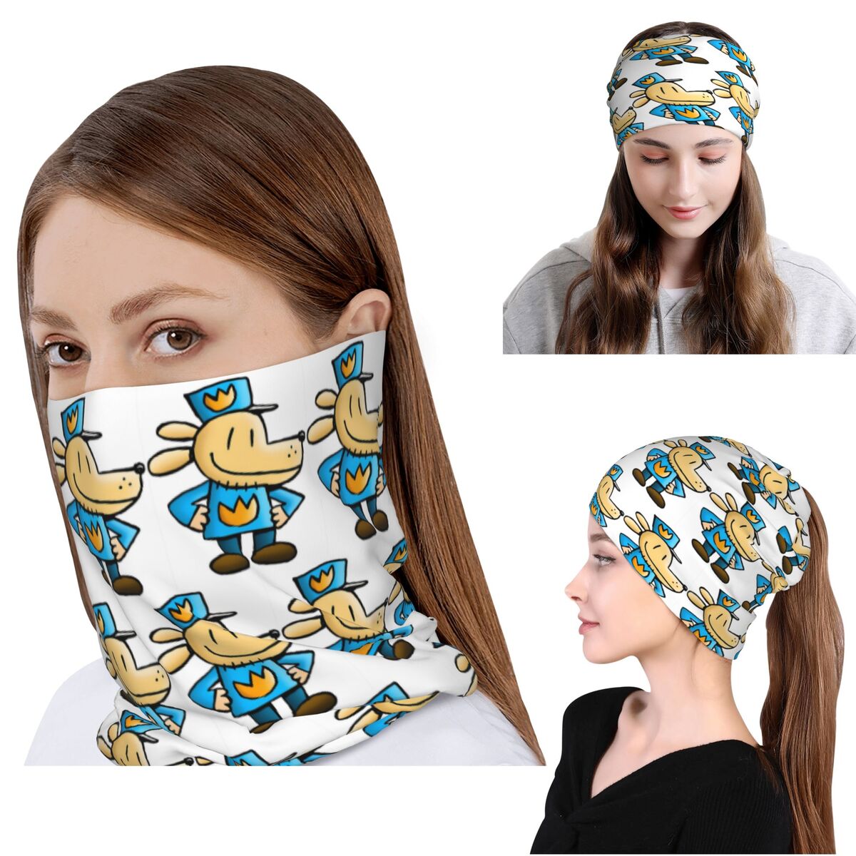 Beanie Winter Hat - Dog Man - Pañuelo para el