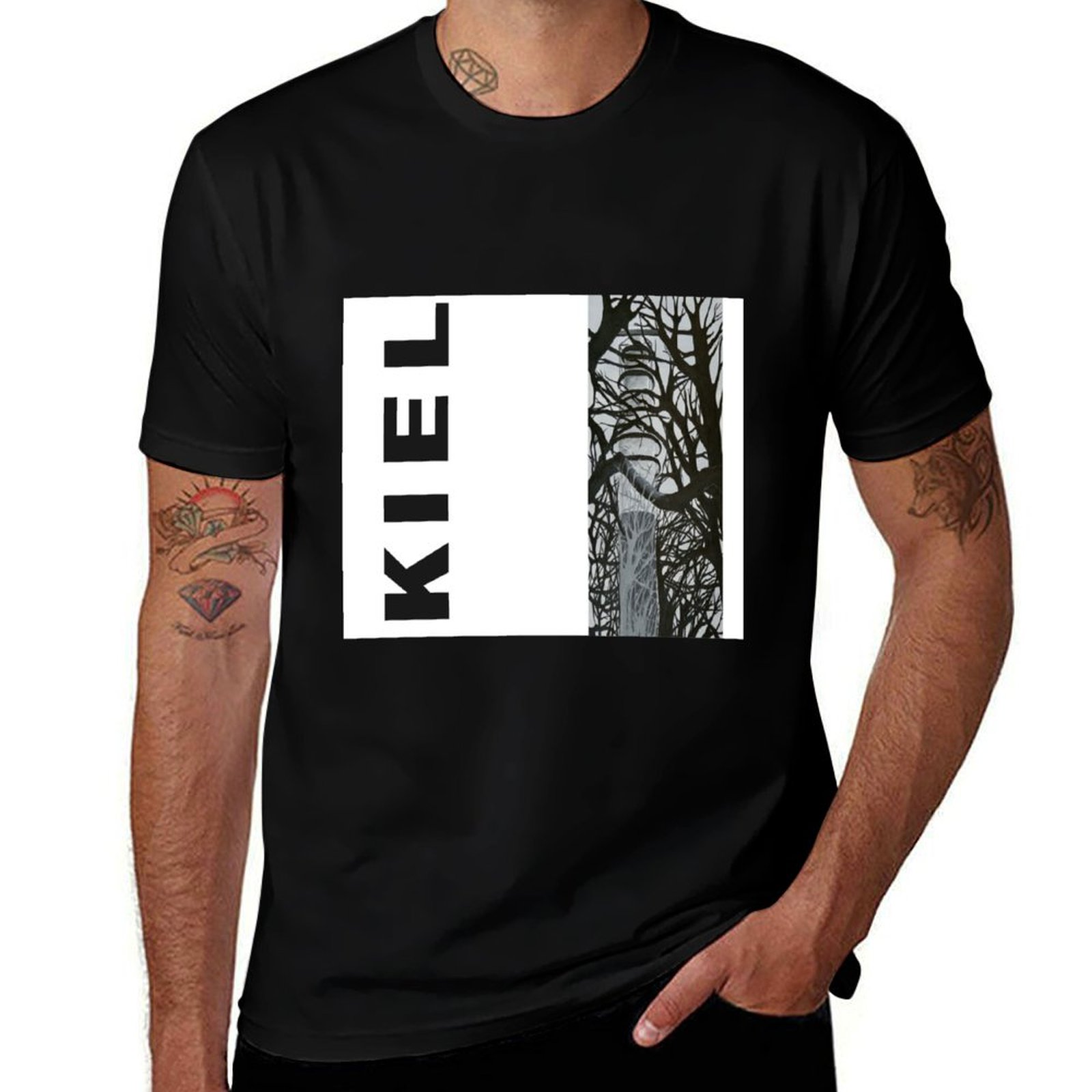 Men'S Fashion Lk - Camiseta Kiel Lighthouse Bülk con estampado