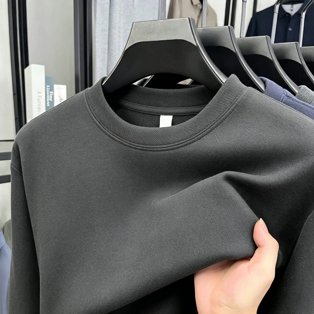 Men'S Fashion Brands - Camiseta de manga larga con cuello