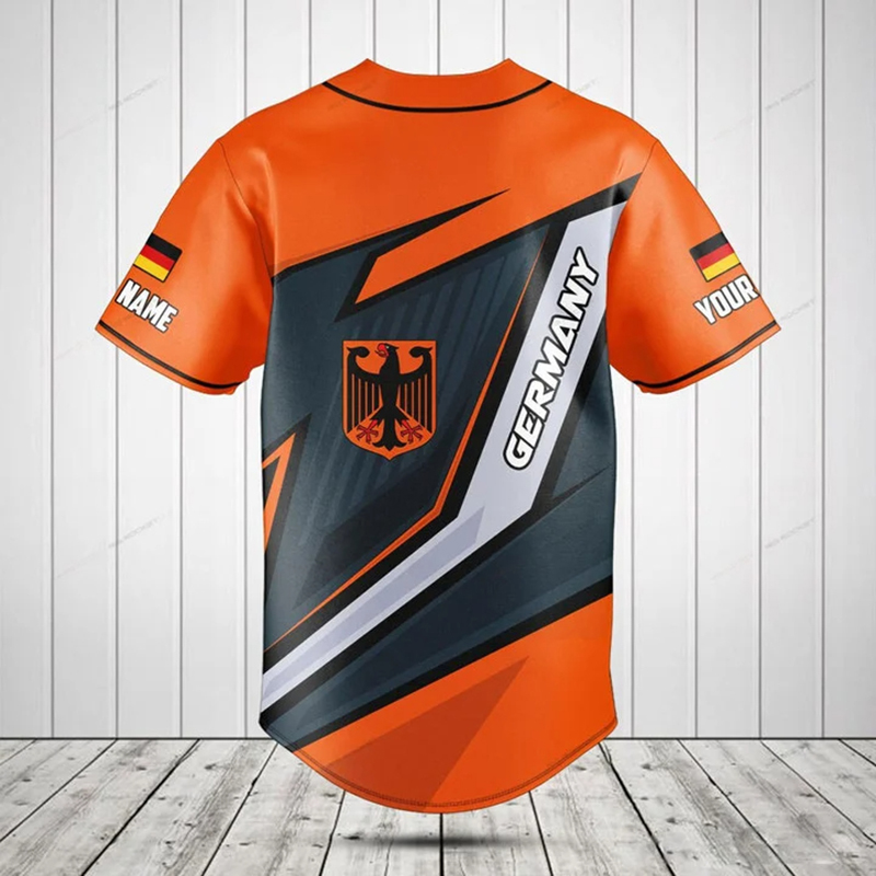 Mens Fashion Baseball Jersey - Camiseta con Botones y Gráfico del