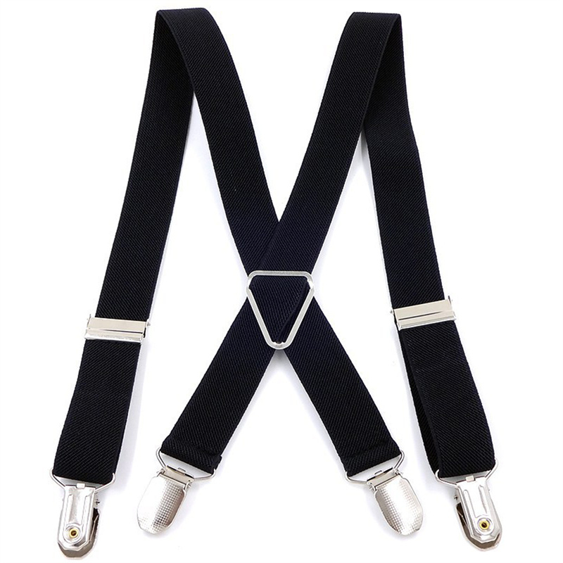 Suspenders Clip Men - Tirantes para hombre, pantalones elásticos ajustables