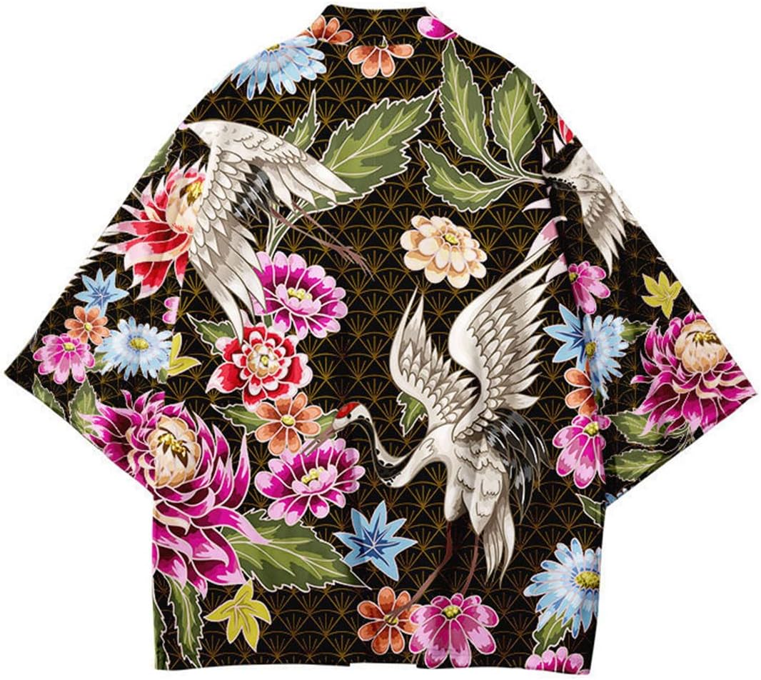 Knitted Cardigan Men - Hombres Kimono japonés Ligero Suelto Transpirable