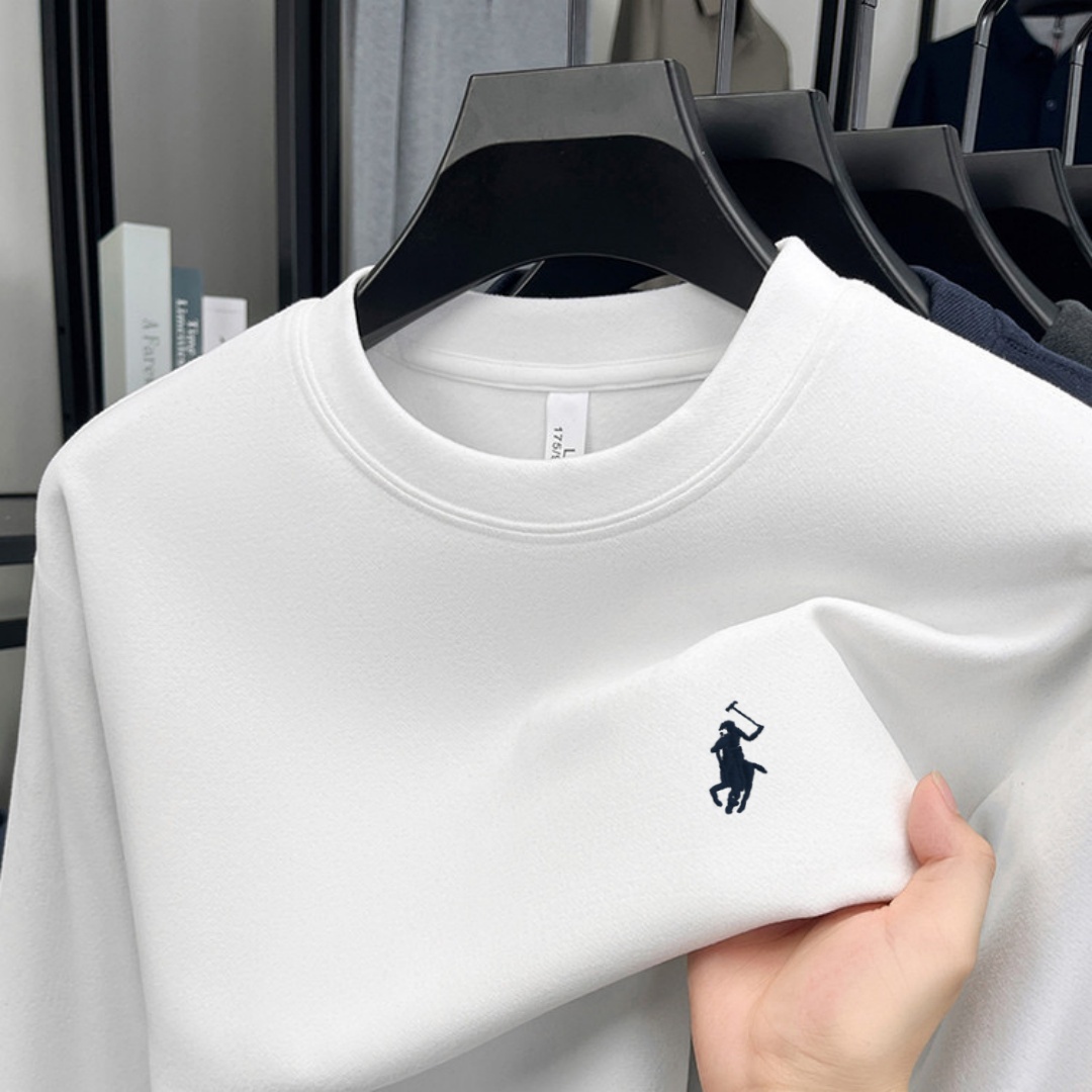Men'S Fashion Brands - Camiseta de manga larga con cuello