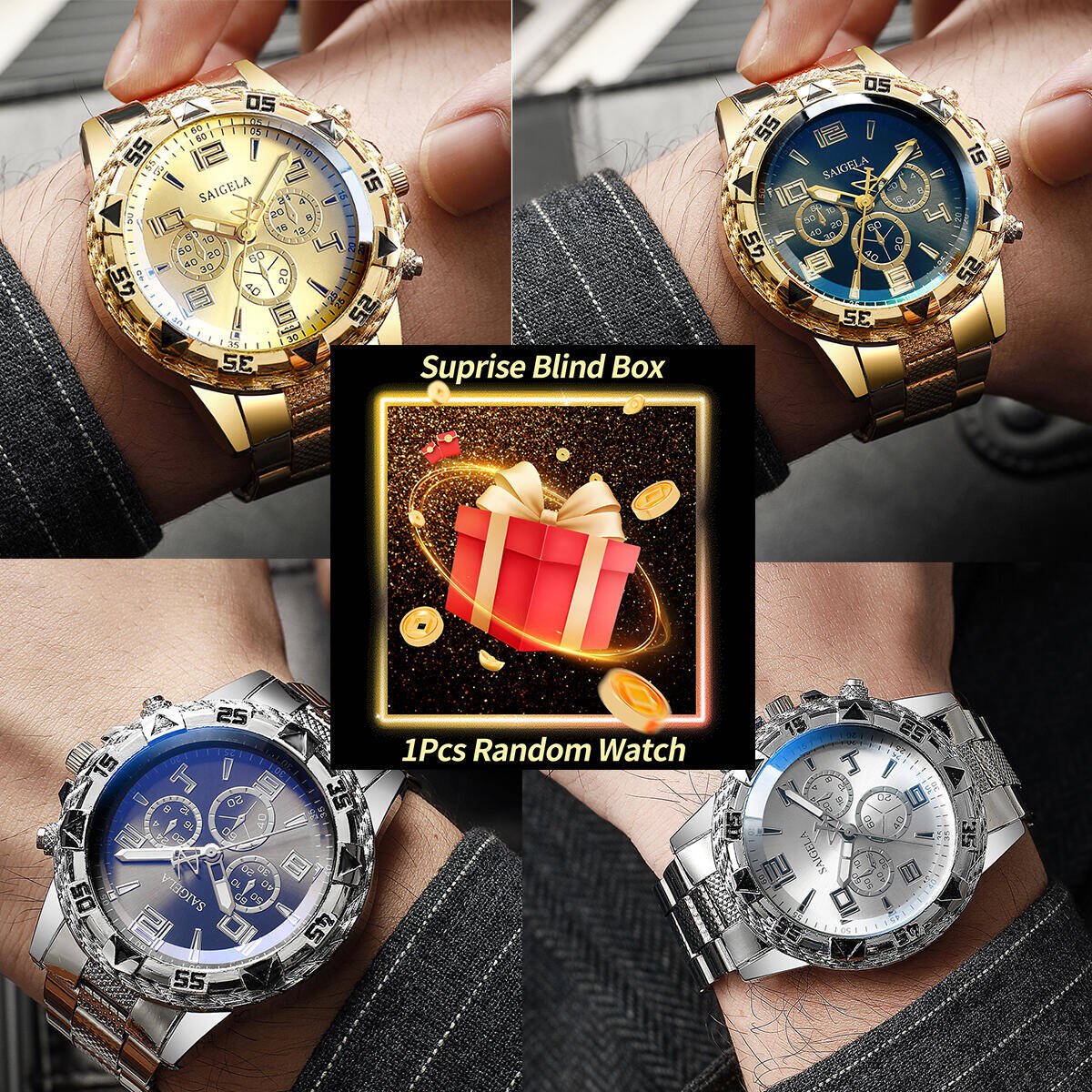 Mens Fashion Blog - Reloj misterioso sorpresa para Hombre, caja