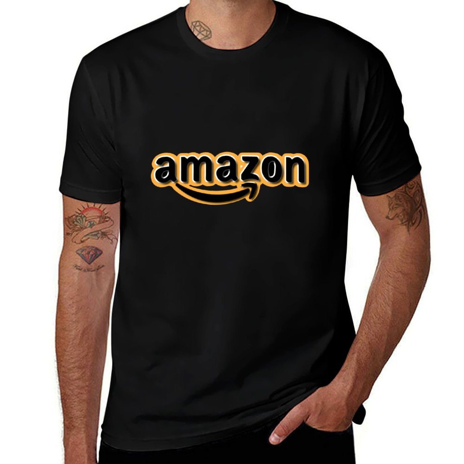 Amazon Men'S Fashion - Camiseta con diseño del logo de