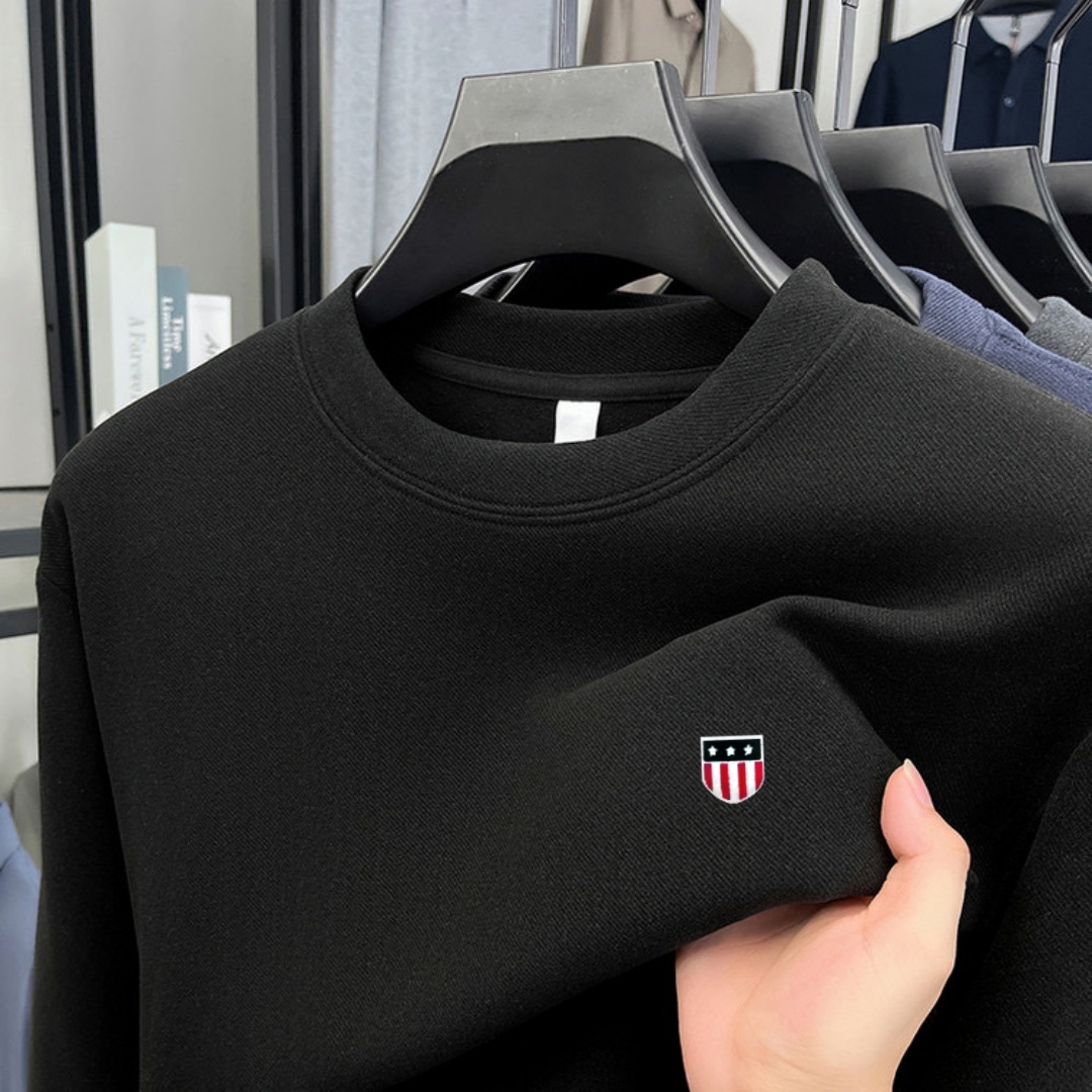 Men'S Fashion Brands - Camiseta de manga larga con cuello