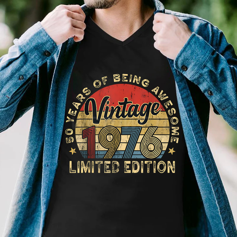 Men'S Fashion Over 50 - Camiseta con estampado Vintage de 50