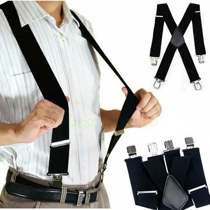 Suspenders Clip Men - Tirantes elásticos ajustables para hombres y