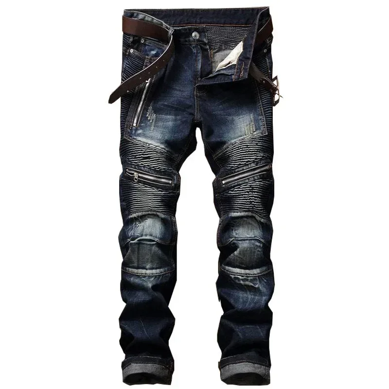 Skinny Jeans Ripped - Pantalones vaqueros ajustados rasgados estilo callejero