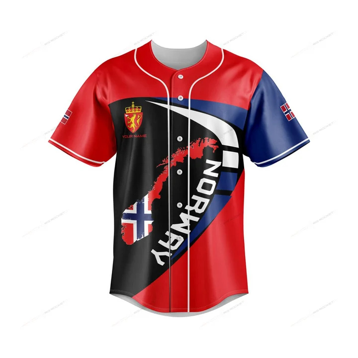 Mens Fashion Baseball Jersey - Camiseta con Botones y Gráfico del