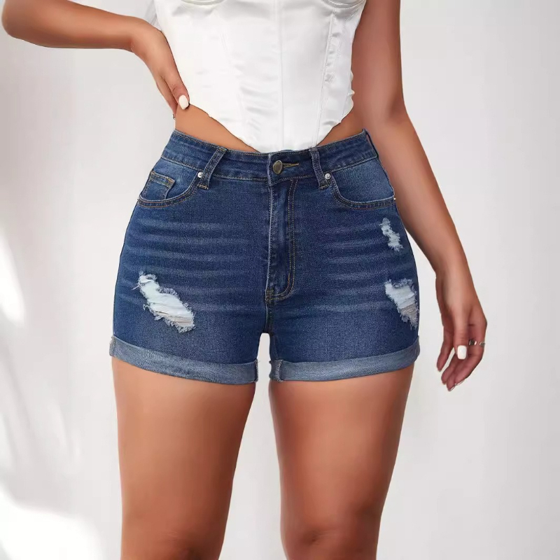 Skinny Jeans Ripped - Pantalones vaqueros de cintura alta para