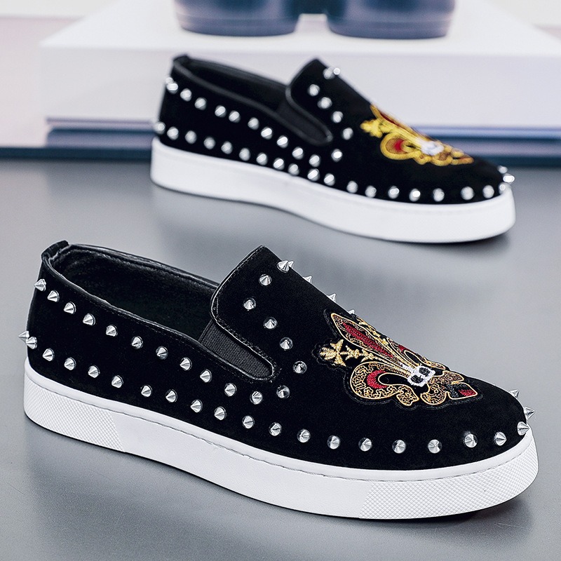 Zapatos Mocasines Negros Rivet - Suede Loafers Men reseña y precio