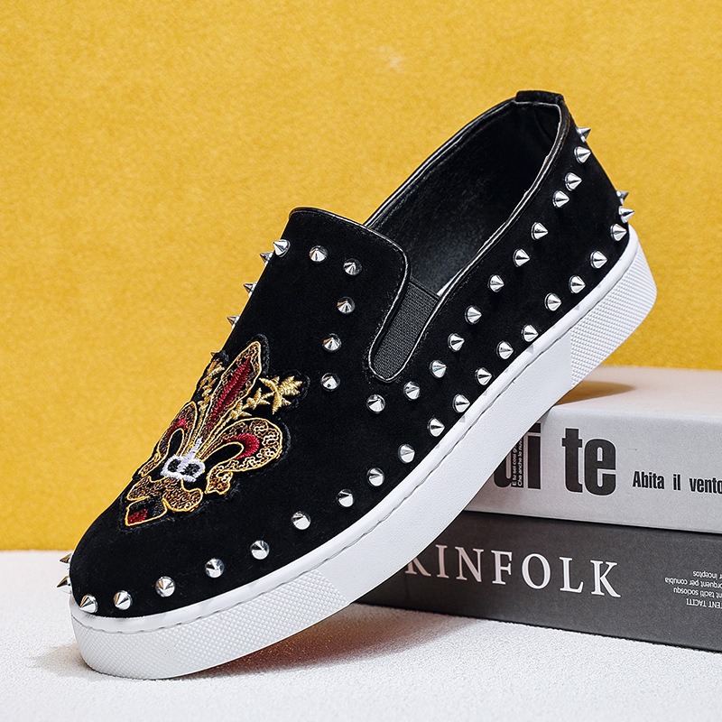 Zapatos Mocasines Negros Rivet - Suede Loafers Men reseña y precio