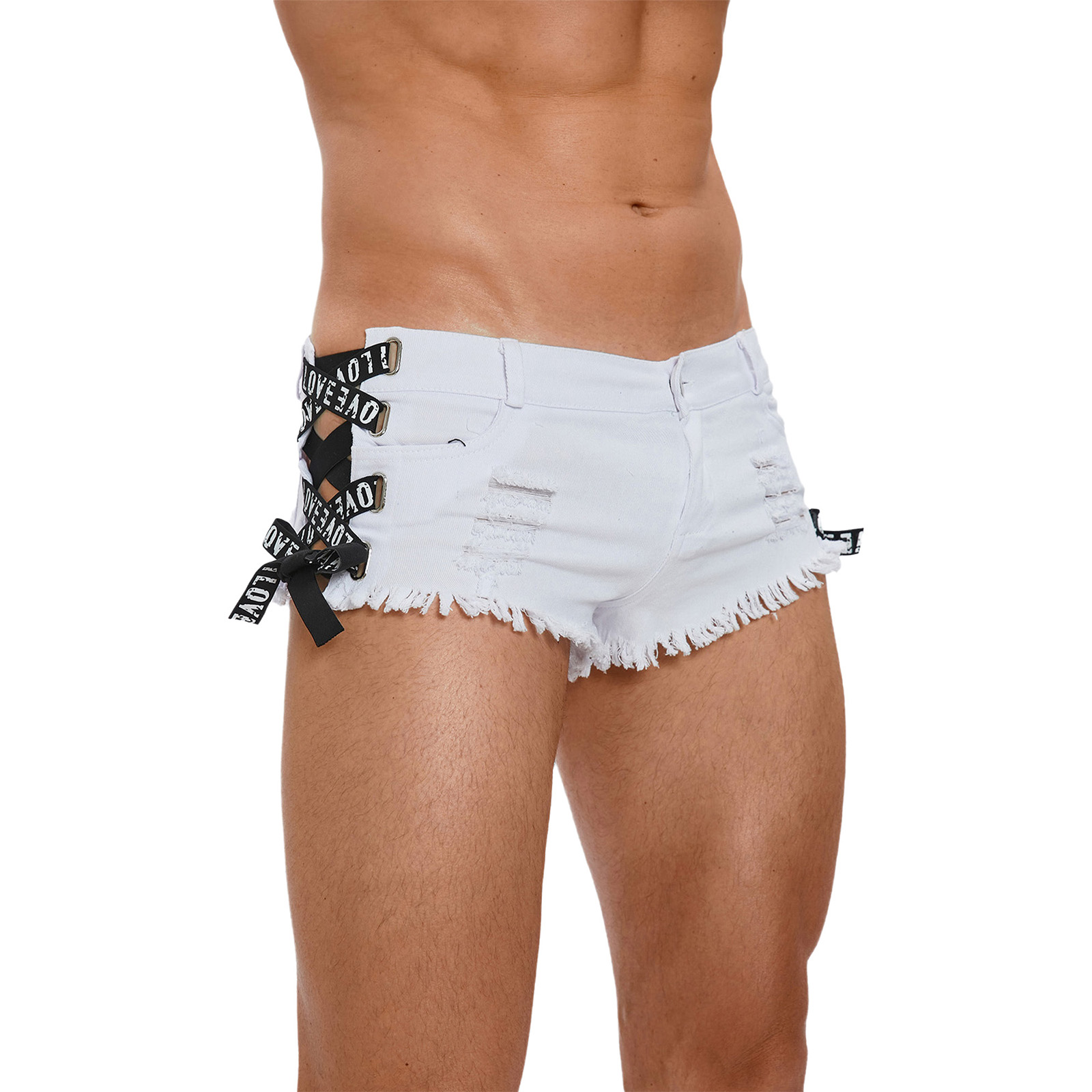 Pantalones cortos de mezclilla - Skinny Jeans Ripped reseña y precio