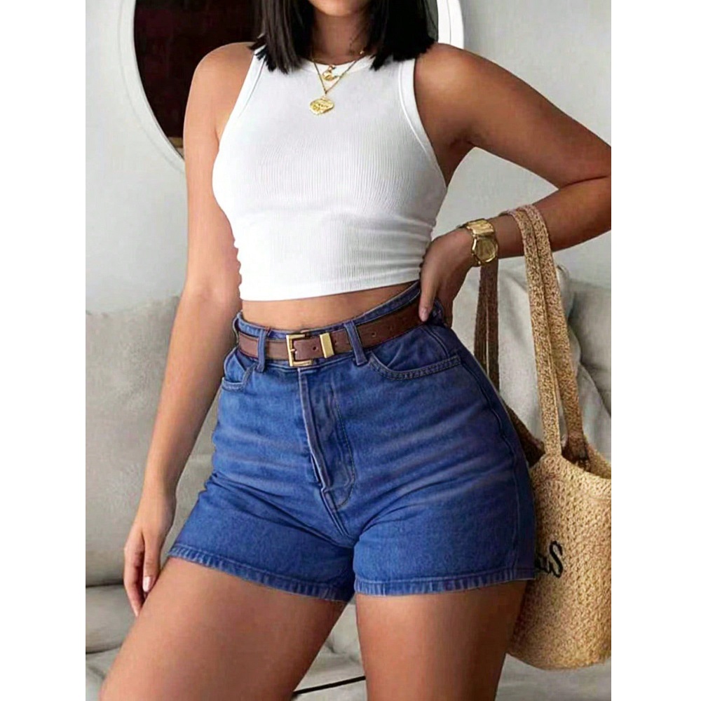Shorts de Mezclilla para Mujer - Skinny Jeans Ripped reseña y precio