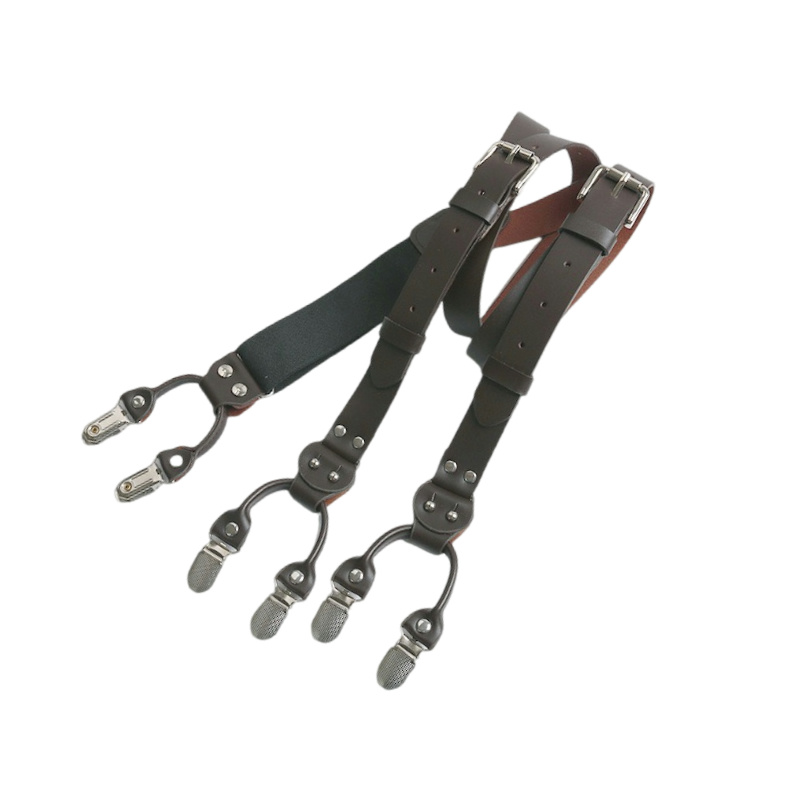 Tirantes elásticos de cuero de - Suspenders Clip Men reseña y precio