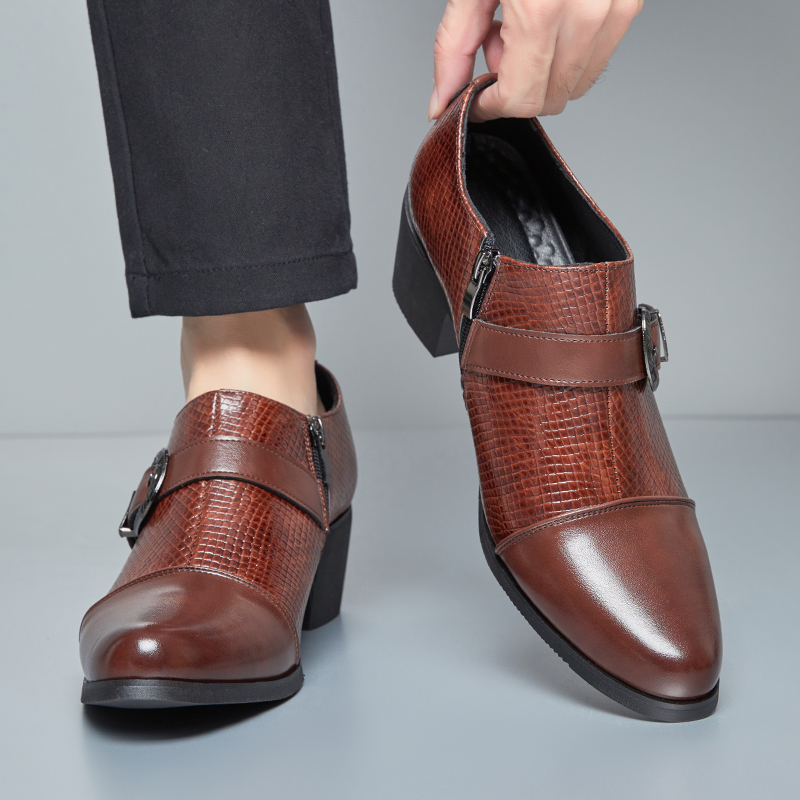 Zapatos de cuero de tacón alto - Men'S Fashion For Wedding reseña y precio
