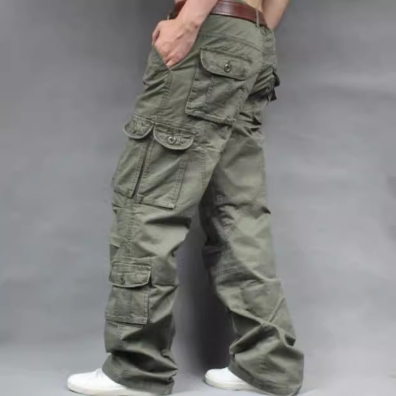 Pantalones Cargo Casuales de M - Men'S Fashion Khaki Pants reseña y precio