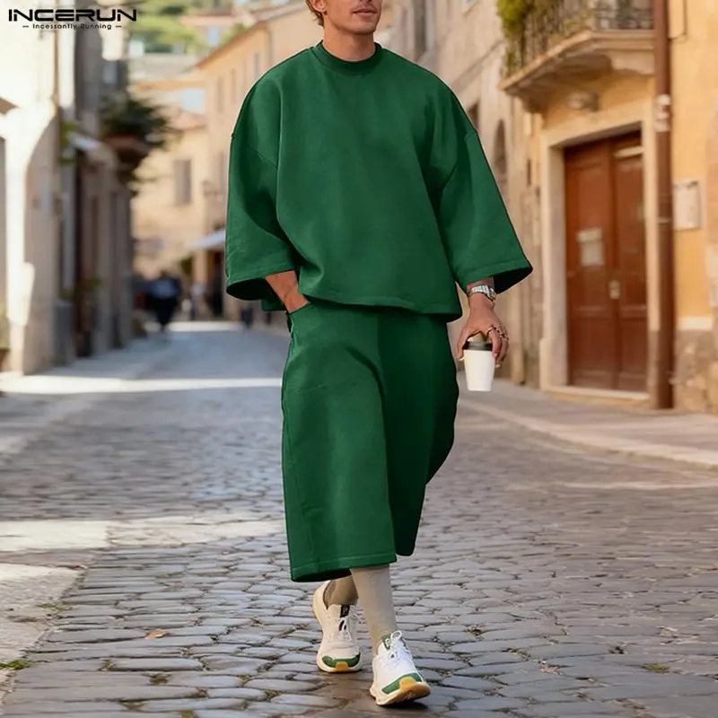 Conjuntos INCERUN para hombre, - Streetwear Hoodie reseña y precio