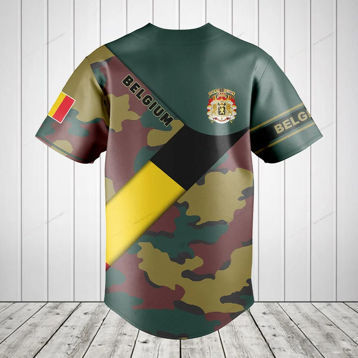 Camiseta con Botones y Gráfico - Mens Fashion Baseball Jersey reseña y precio