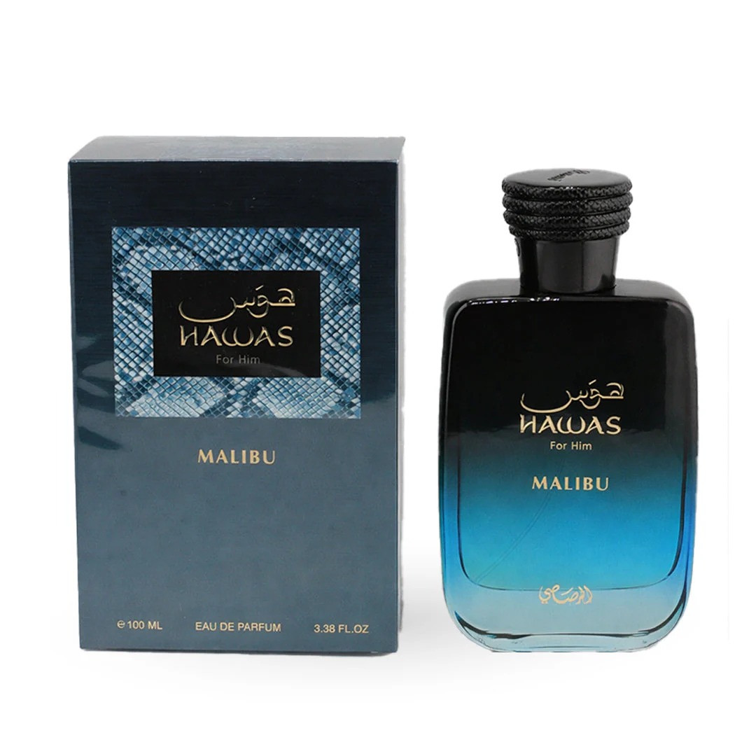 Rasasi Hawas Malibu For Him ED - Men Fashion Elegant reseña y precio