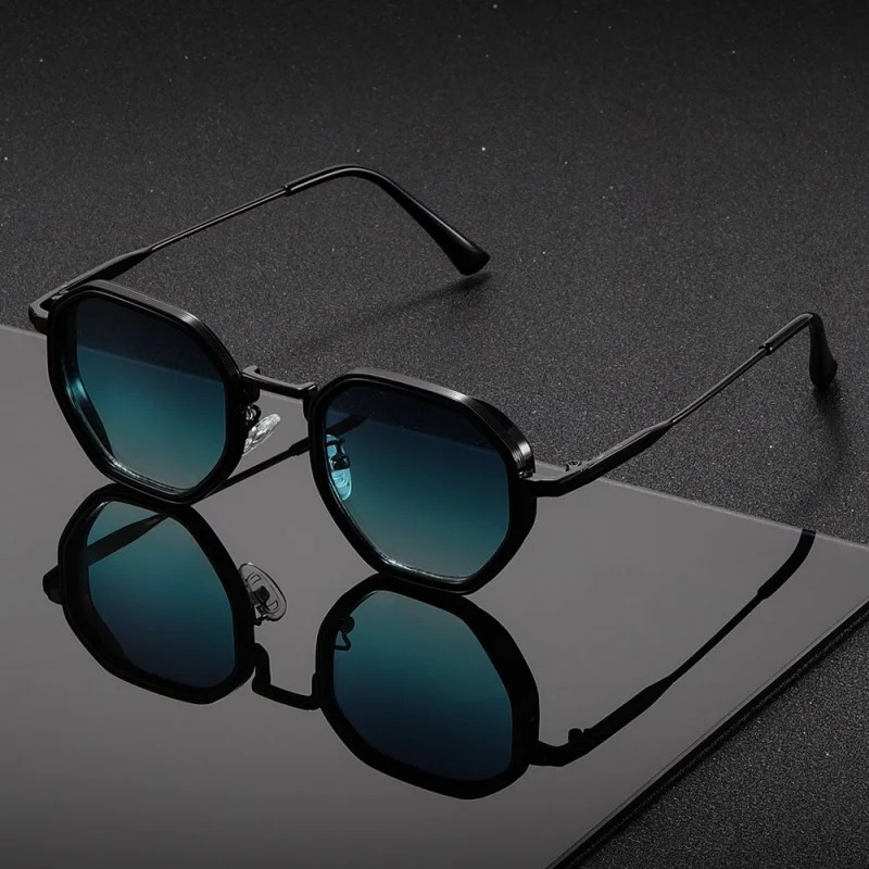 1 par de gafas de sol redondas - Men'S Fashion Round Glasses reseña y precio