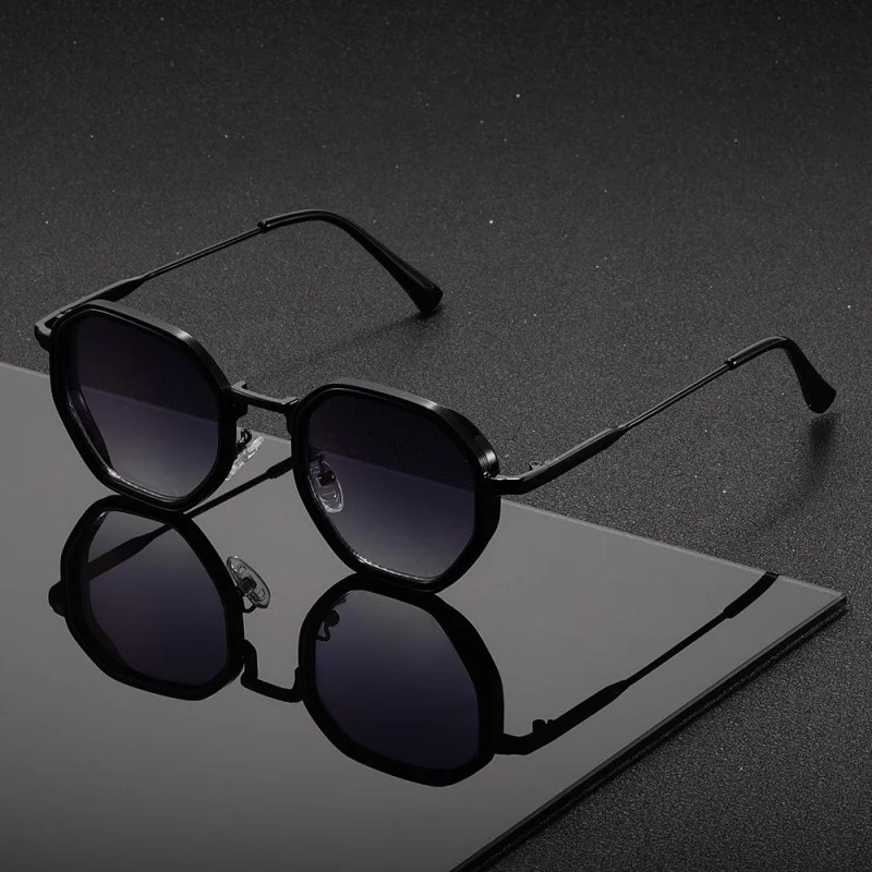 1 par de gafas de sol redondas - Men'S Fashion Round Glasses reseña y precio