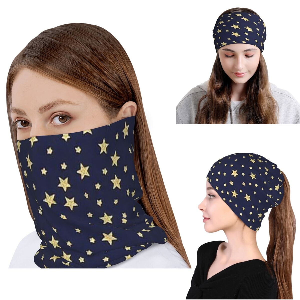 Pañuelo para el cuello con est - Beanie Winter Hat reseña y precio