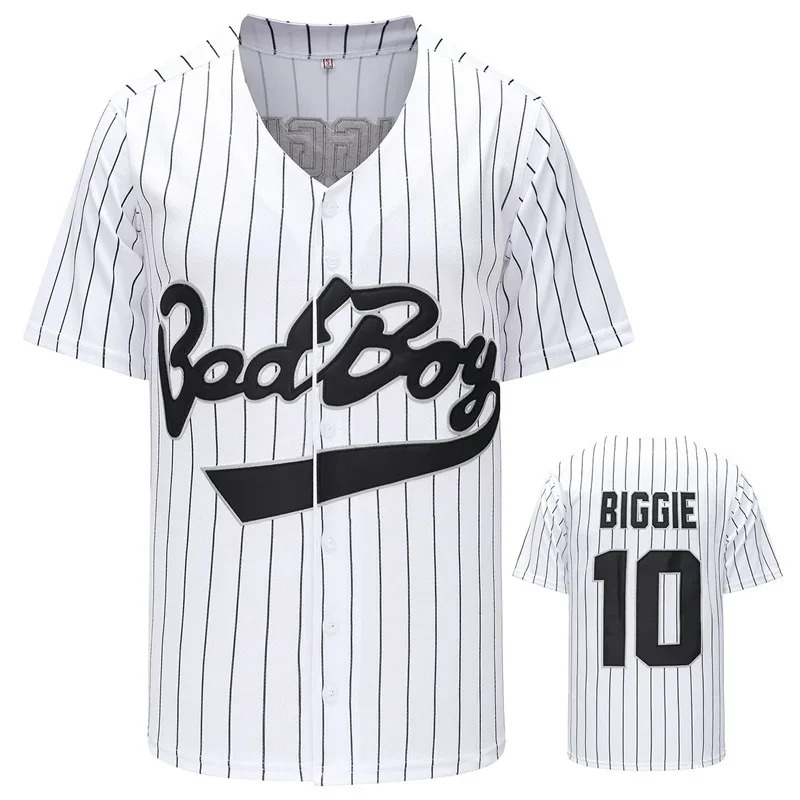 Película # 10 Bad Boy BIGGIE J - Mens Fashion Baseball Jersey reseña y precio