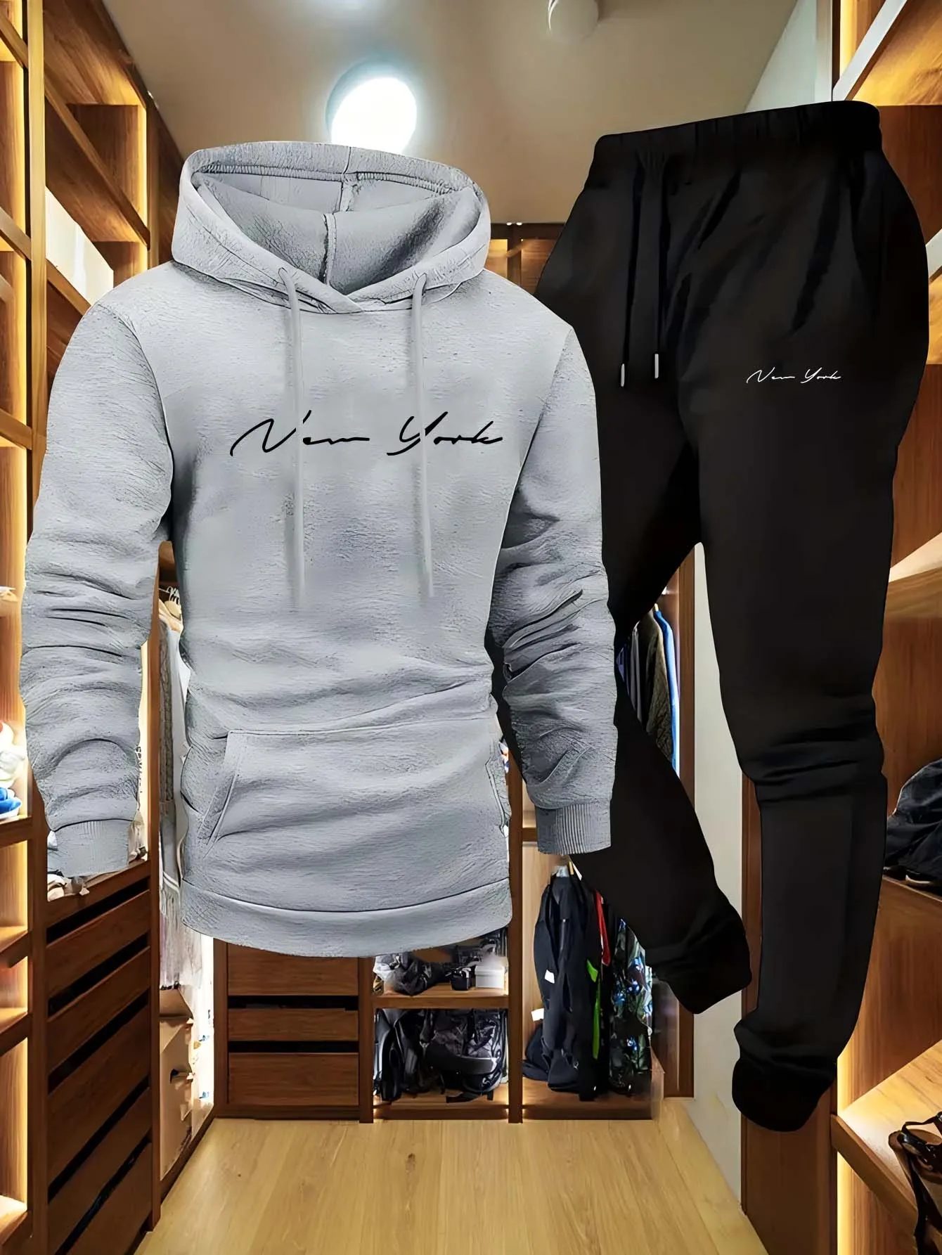 Conjunto de Sudadera con Capuc - Streetwear Hoodie reseña y precio