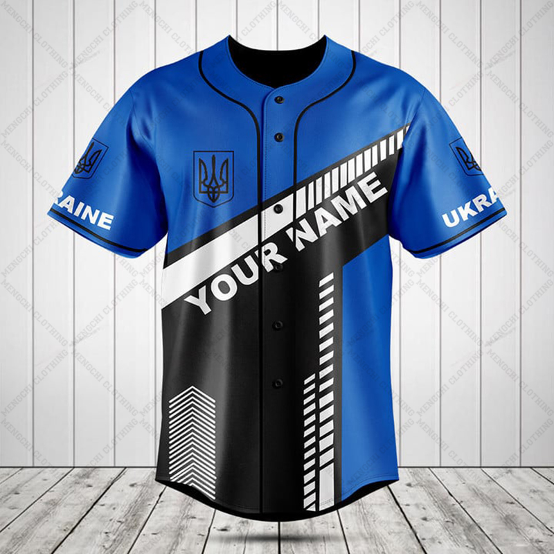 Camiseta con Botones y Gráfico - Mens Fashion Baseball Jersey reseña y precio