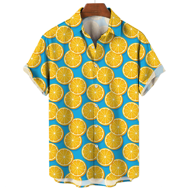 Camisa con estampado 3D de fru - Men'S Fashion Lk reseña y precio