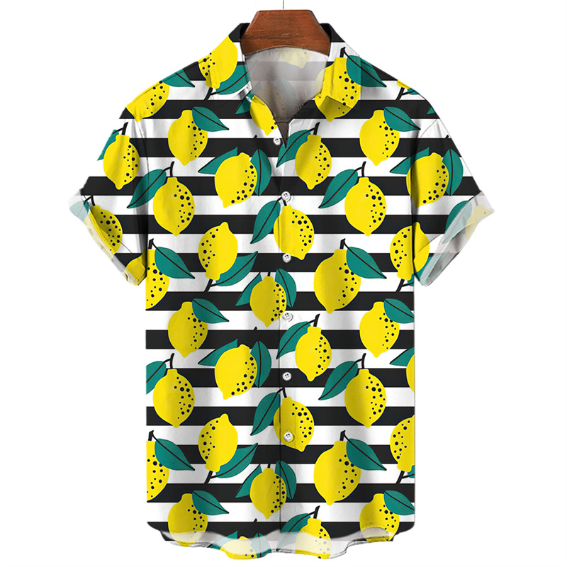 Camisa con estampado 3D de fru - Men'S Fashion Lk reseña y precio