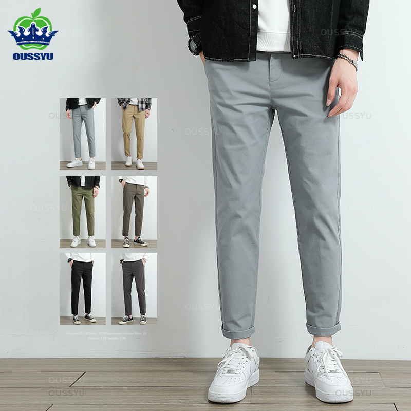 Pantalones Casuales Chino Caqu - Men'S Fashion Khaki Pants reseña y precio