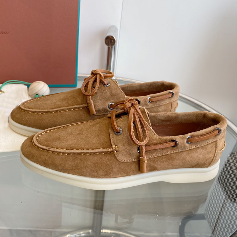 Zapatos Planos de Cuero Genuin - Suede Loafers Men reseña y precio