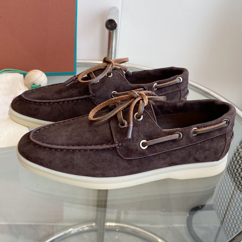 Zapatos Planos de Cuero Genuin - Suede Loafers Men reseña y precio