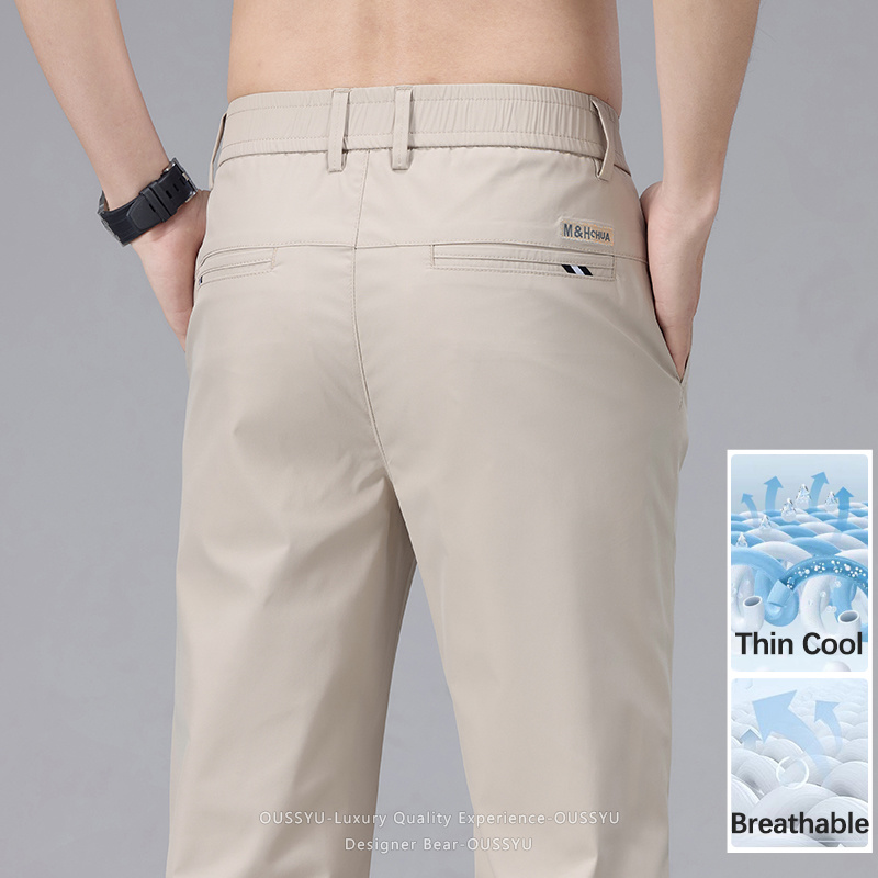 Pantalones Casuales de Verano  - Men'S Fashion Khaki Pants reseña y precio