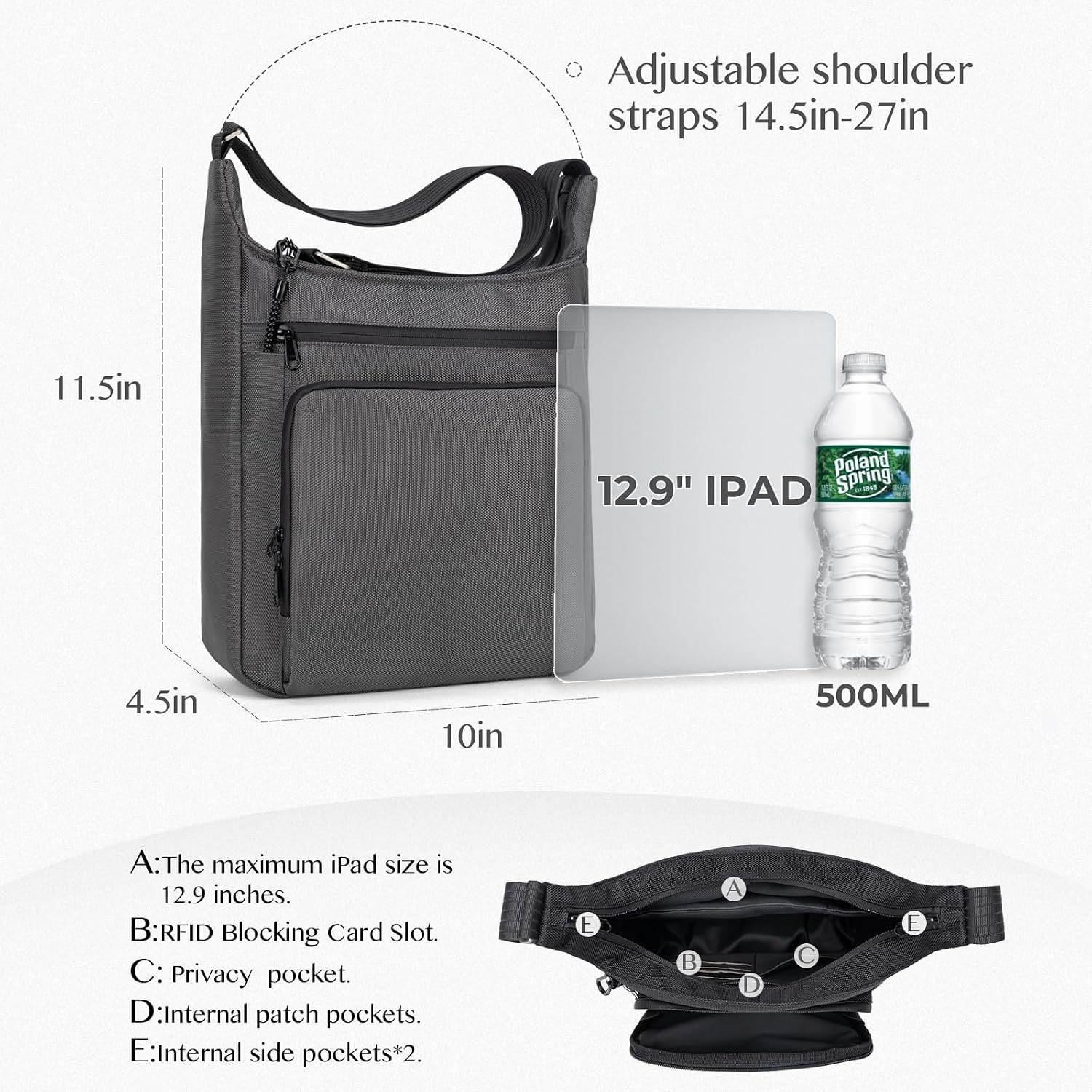 Mochila tipo bandolera antirro - Mens Fashion Blog reseña y precio